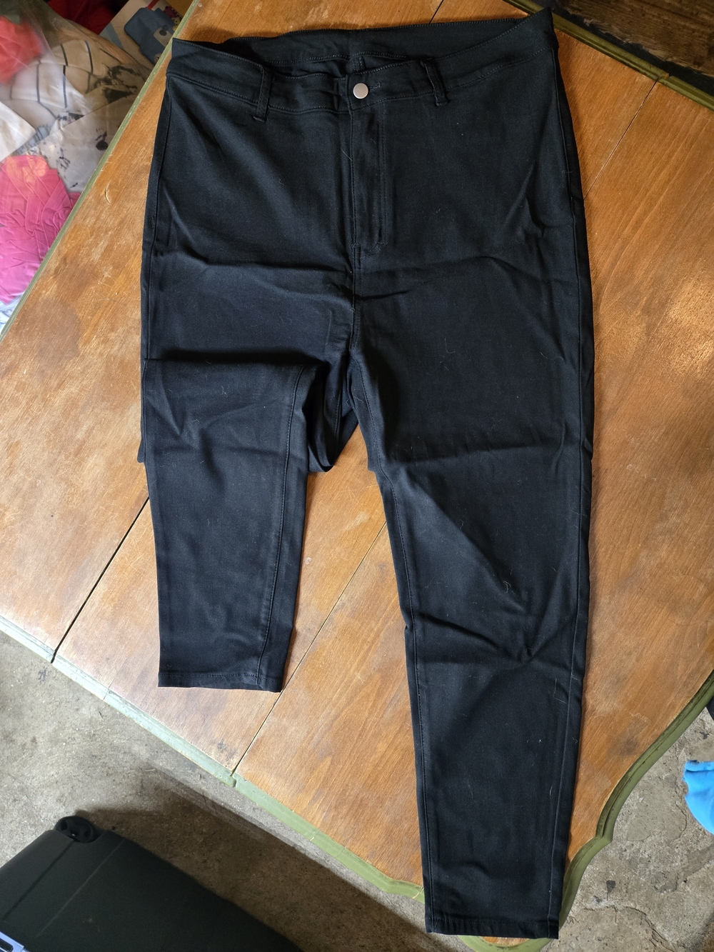 Men's Black Stretch Pants - Classic Slim Fit